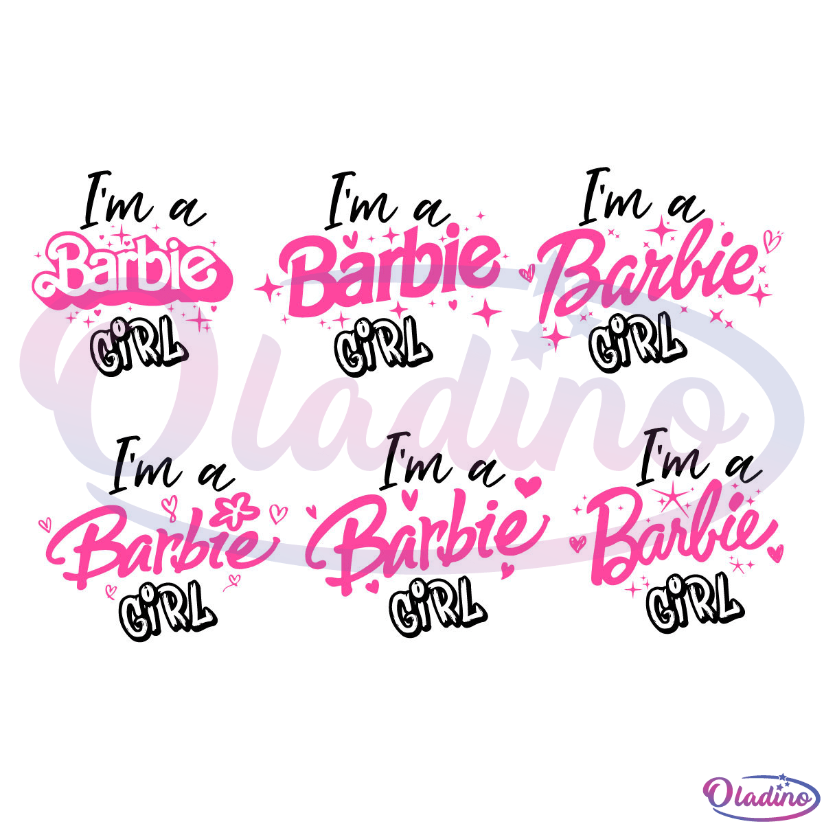 I'm a Barbie Bundle SVG Digital Files, Barbie svg design