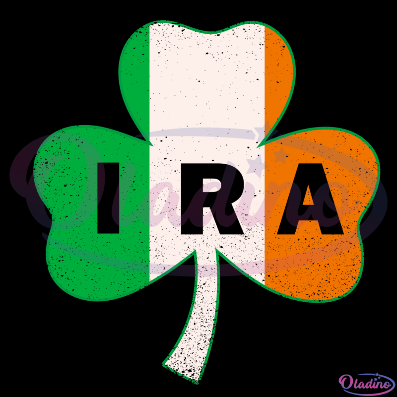 IRA Shamrock Svg Digital File, St Patricks Day Svg