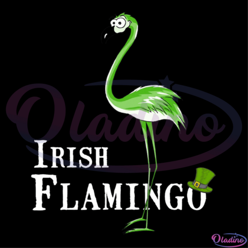 Irish Flamingo SVG Digital File