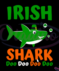 Irish Shark Doo Doo St Patricks Day Funny SVG File, Green Shark Svg