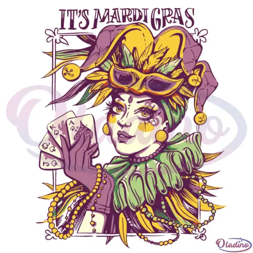 Its Mardi Gras Yall Funny Mardi Gras Carnival SVG Digital File