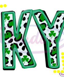 KY St Patrick's Day SVG Digital File, Shamrocks Svg