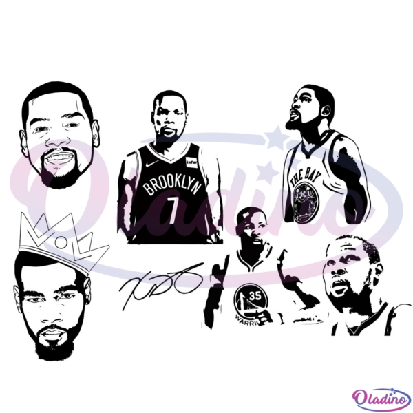 Kevin Durant Brooklyn Nets SVG Digital File, NBA Svg