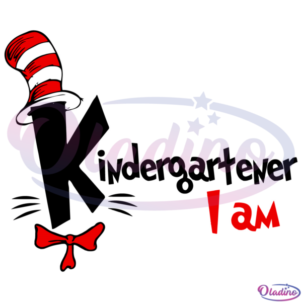Kindergarten I am Book Lover SVG Digital File, Dr Seuss Svg