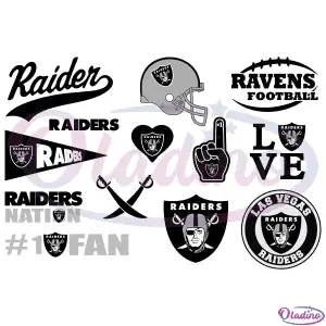 Las Vegas Raiders SVG Digital File Bundle