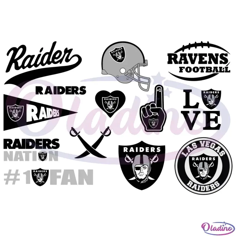 Las Vegas Raiders SVG Digital File Bundle