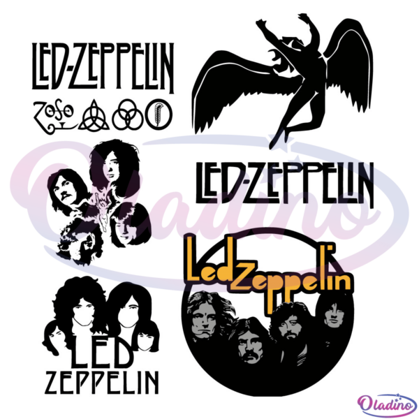 Led Zeppelin SVG Digital File, Led Zeppelin Band Logo