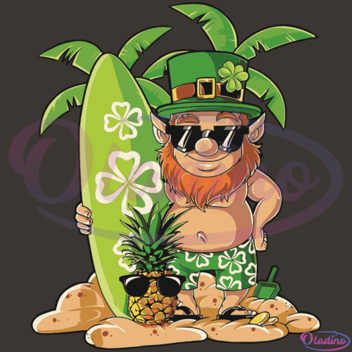 -OlaLeprechaun St Patricks Day Hawaiian SVG Digital File