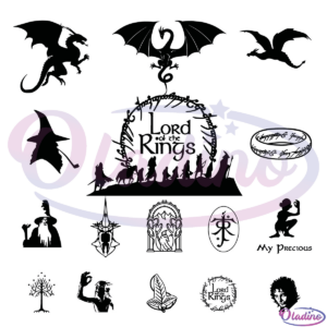 Lord Of The Rings Bundle SVG Digital File