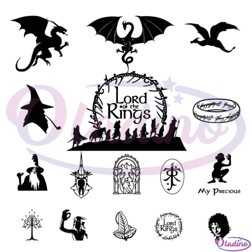 Lord Of The Rings Bundle SVG Digital File