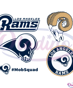 Los Angeles Rams Mob Squad Bundle SVG Digital File