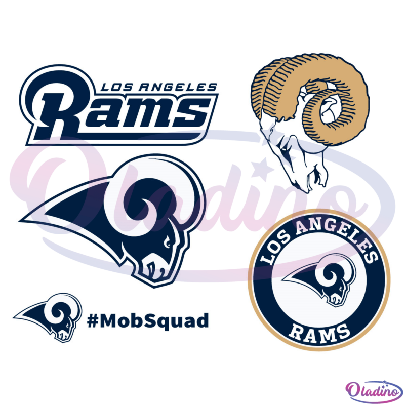 Los Angeles Rams Mob Squad Bundle SVG Digital File