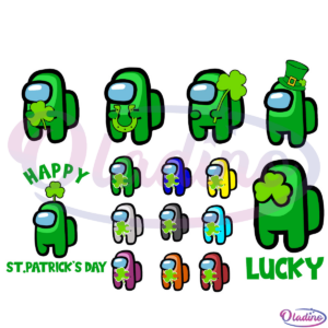 Lucky Among Us Bundle SVG Digital File