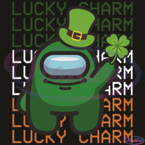Lucky Charm Among Us Shamrock SVG File, Patrick SVG, Among Us Svg