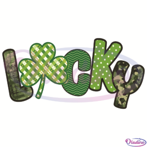 Lucky Patrick Shamrock SVG Digital File