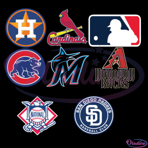 MLB Teams Logo Bundle SVG Digital File