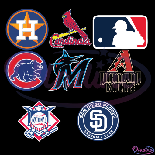 MLB Teams Logo Bundle SVG Digital File, MLB Teams Svg