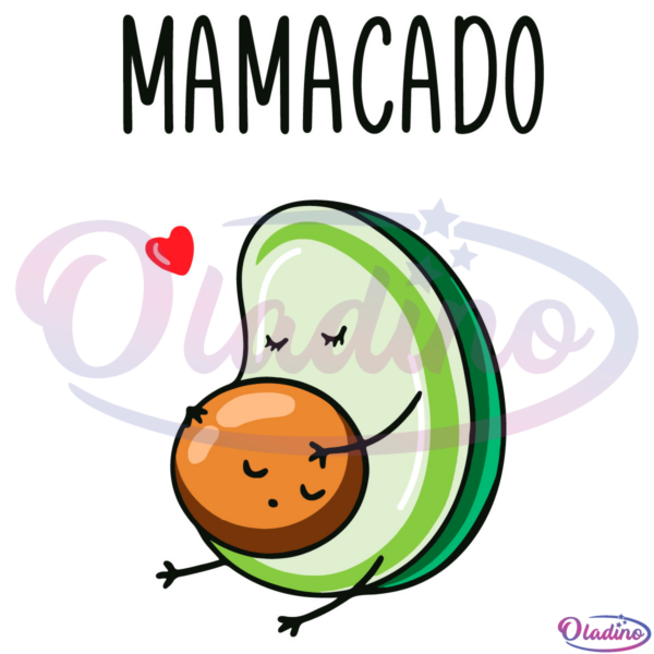 Mamacado Avocado Pregnant SVG File, Mom Pregnancy Svg