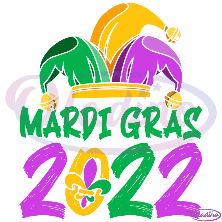 mardi gras flag svg