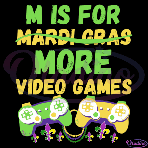 Mardi Gras Gamers Video SVG File