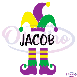 Mardi Gras Boy Jacob SVG Digital File