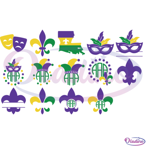 Mardi Gras SVG File Bundle