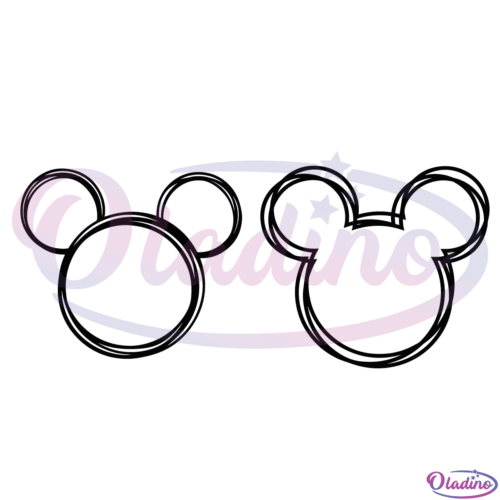 Mickey Drawing SVG Digital File