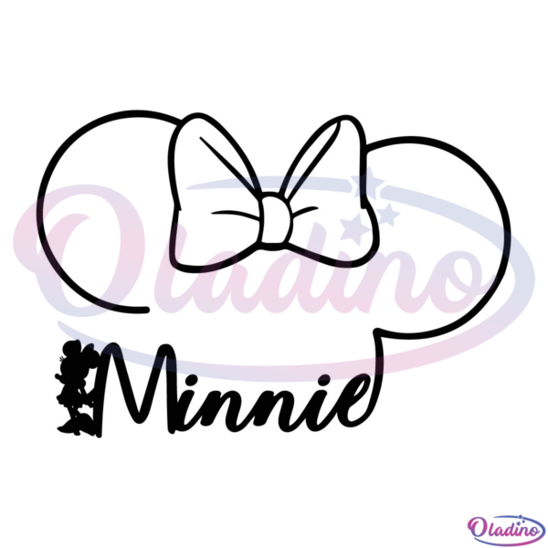 Minnie Head SVG Digital File, Minnie Mouse svg