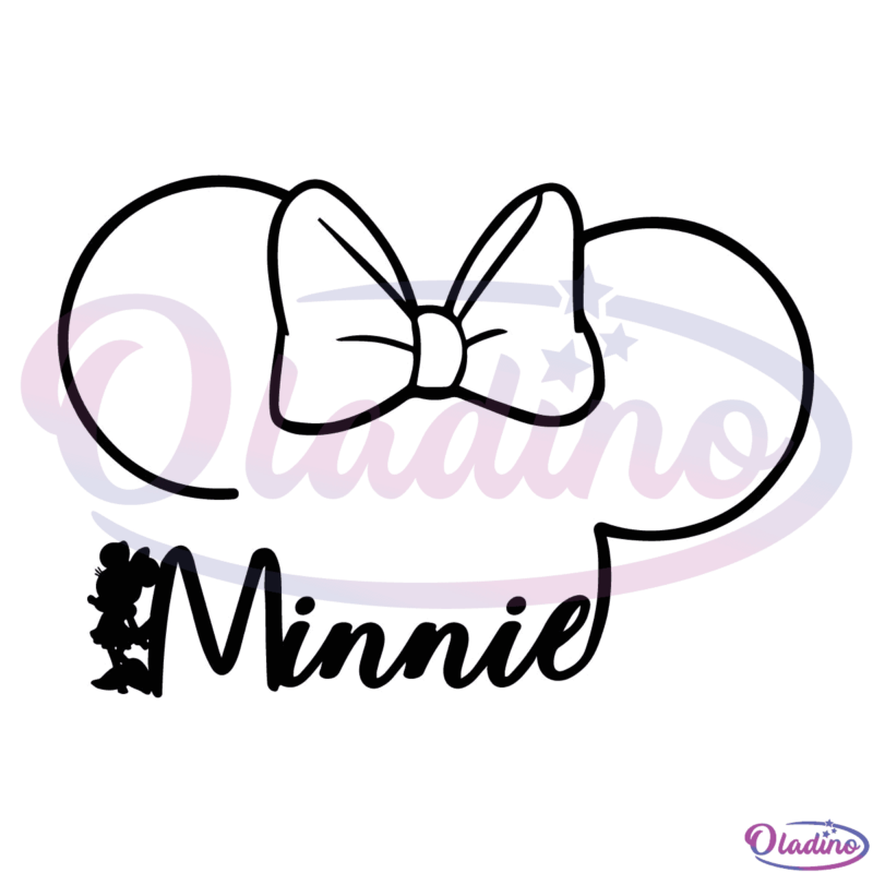 Minnie Head SVG Digital File, Minnie Mouse Svg