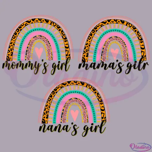 Mommys Girl Rainbow SVG Digital File