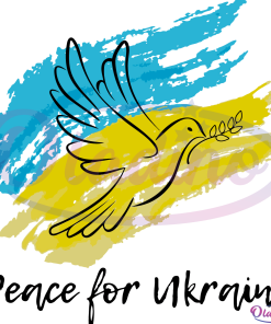 Peace for Ukraine Svg, Peace sign svg, Pray for Ukraine svg