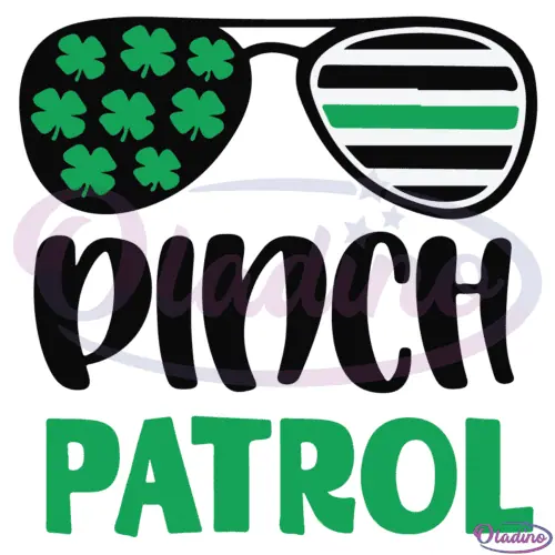 Pinch Patrol Irish Glasses SVG Digital File