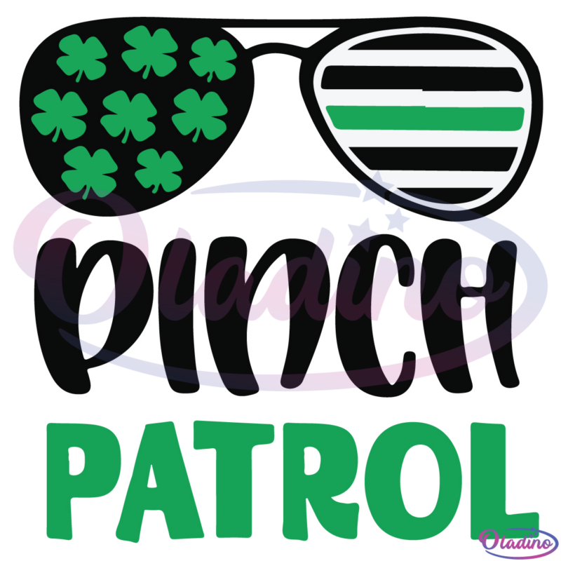 Pinch Patrol Irish Glasses SVG Digital File, Patrick SVG, Patrick Glasses