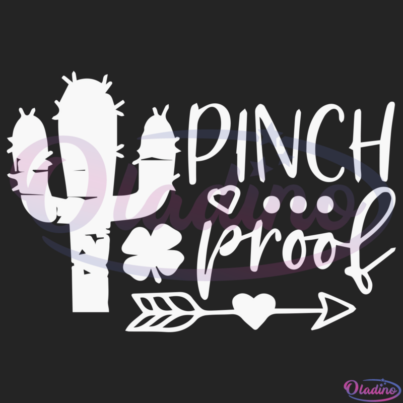 Pinch Proof Cactus SVG Digital File, Patrick SVG, Cactus Svg