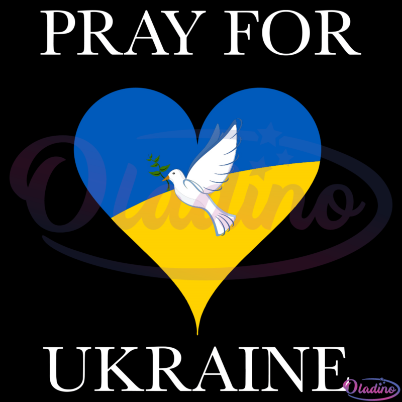 Pray For Ukraine SVG Digital File, Ukraine Svg, Peace Svg