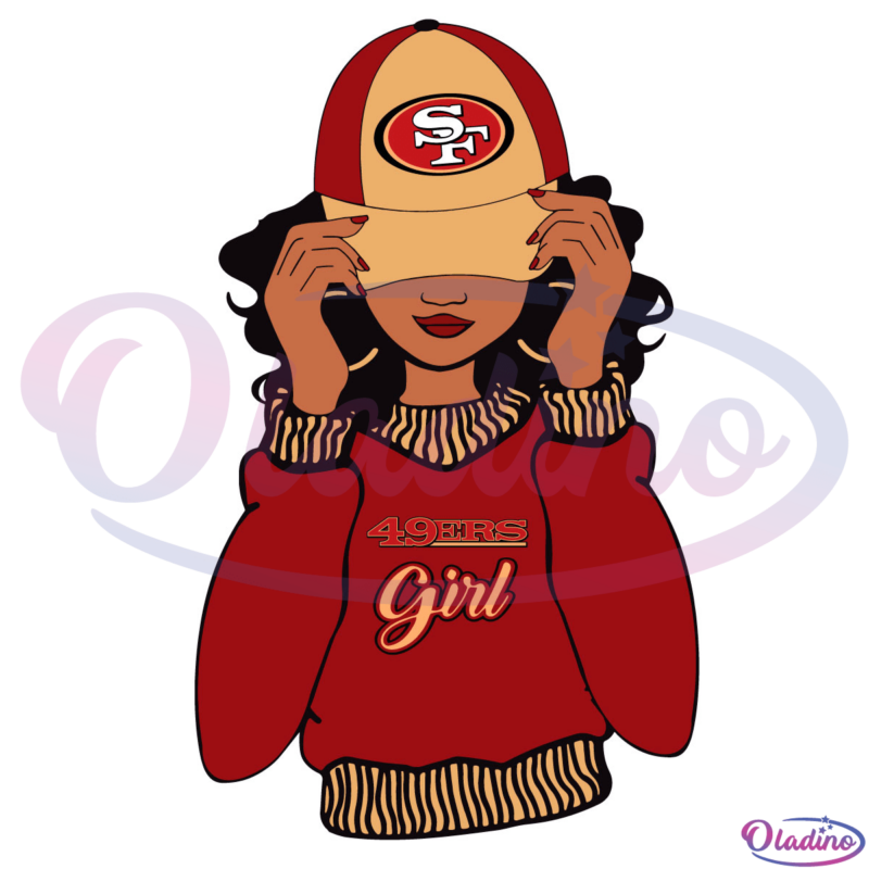 San Fransico 49ers Girl SVG Digital File, San Fransico Logo NFL Svg