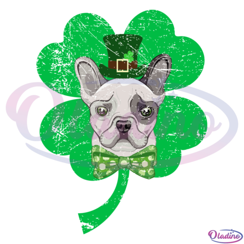 Sad Bulldog St Patricks Day SVG Digital File