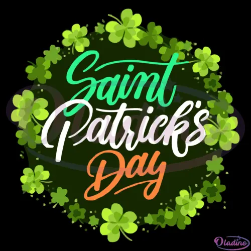 Saint Patricks Day Clover SVG Digital File