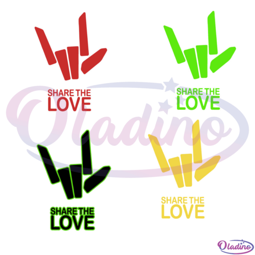 Share The Love Logo SVG Digital File