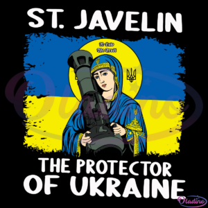 St. Javelin The Protector Of Ukraine Vintage Retro SVG Digital File