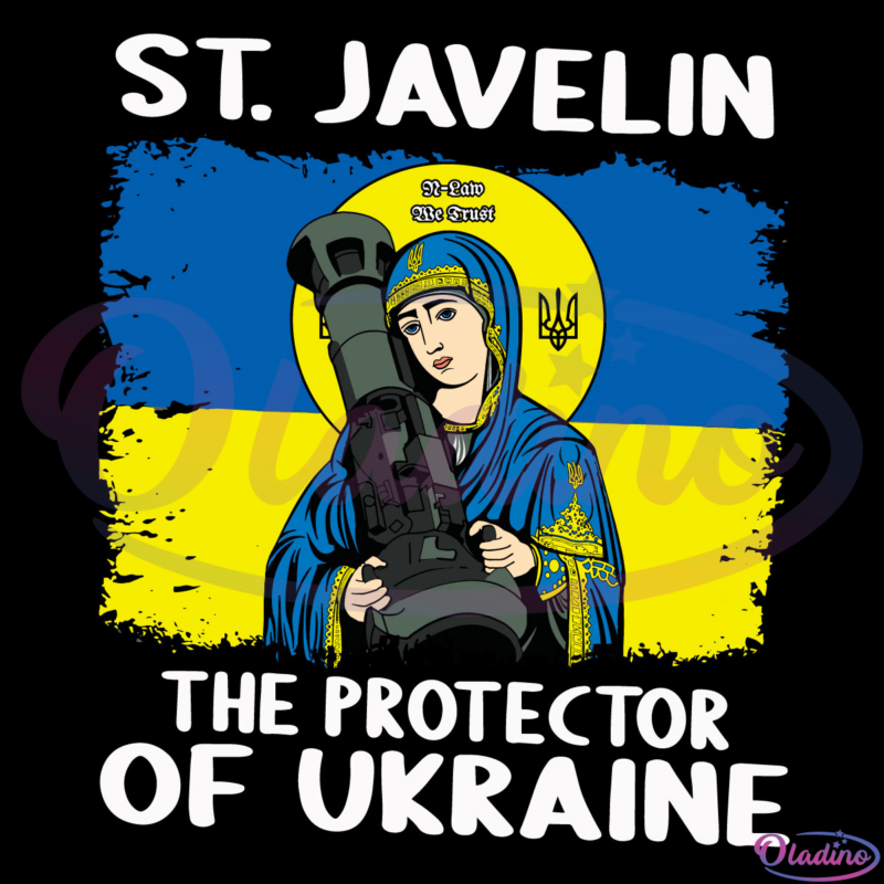 St. Javelin The Protector Of Ukraine Vintage Retro SVG Digital File