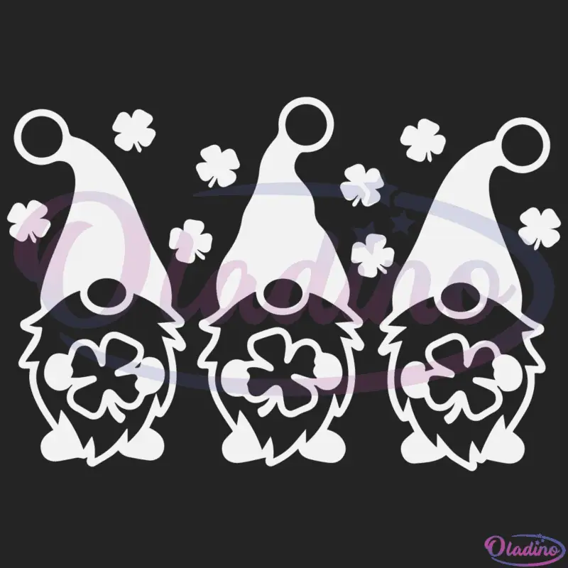 St Patricks Gnomes SVG Digital File