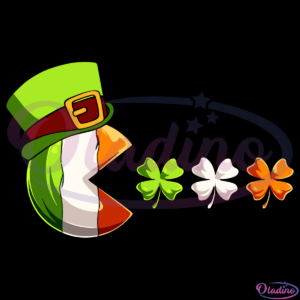 St Patricks Day Pacman Clovers