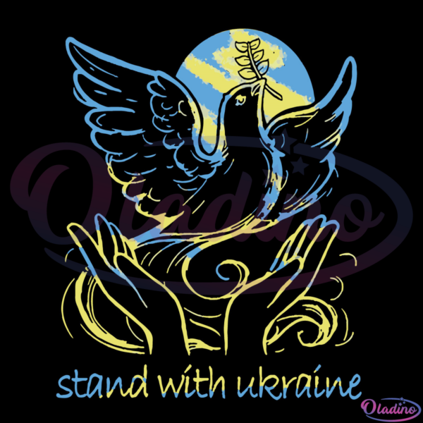 Stand With Ukraine Svg Digital File, Support Ukraine Svg