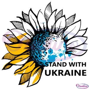 Stand with Ukraine SVG Digital File