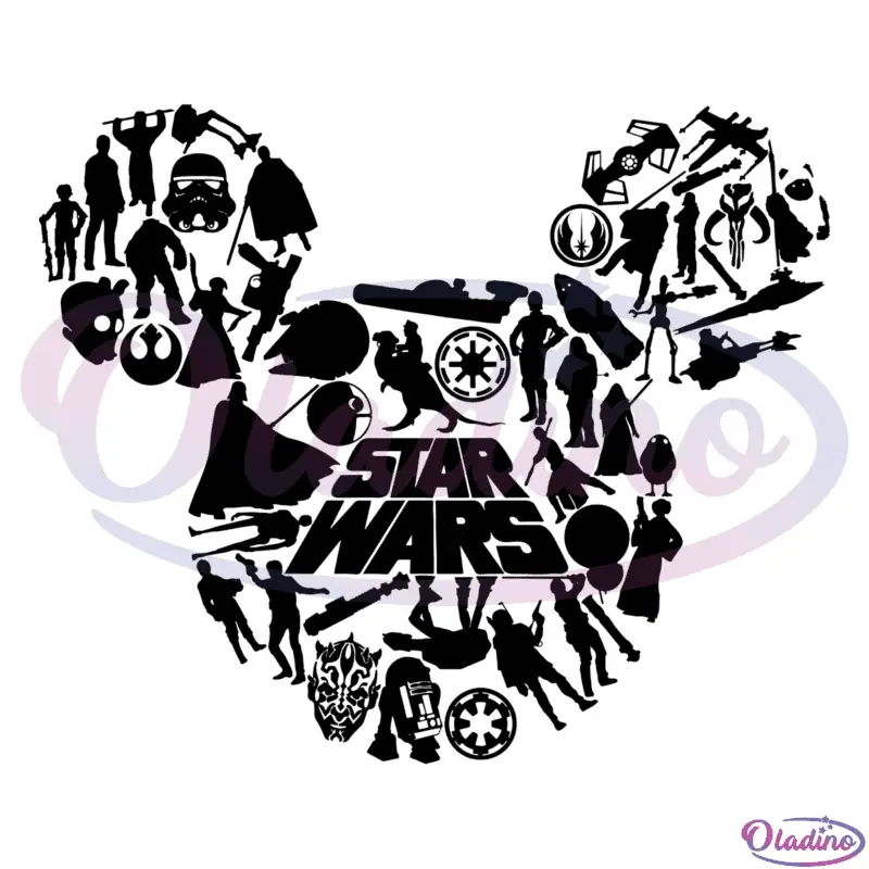 Star Wars Disney mickey SVG Digital File