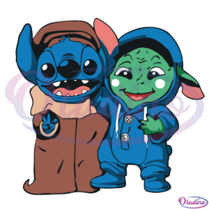 Stitch Baby Yoda Lilo And Stitch SVG Digital File