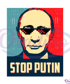 Stop Putin Stop War Support Ukraine SVG Digital File