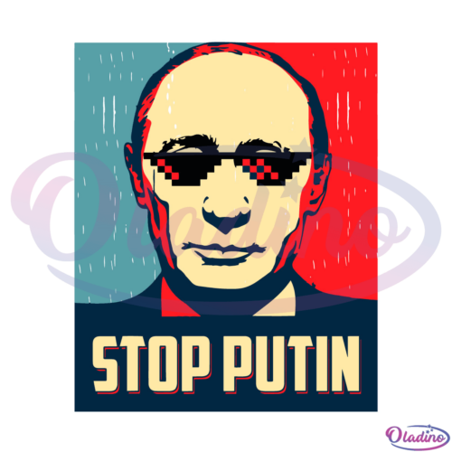 Stop Putin Stop War Support Ukraine SVG Digital File