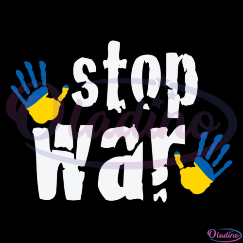 Stop War I Stand With Ukraine Svg